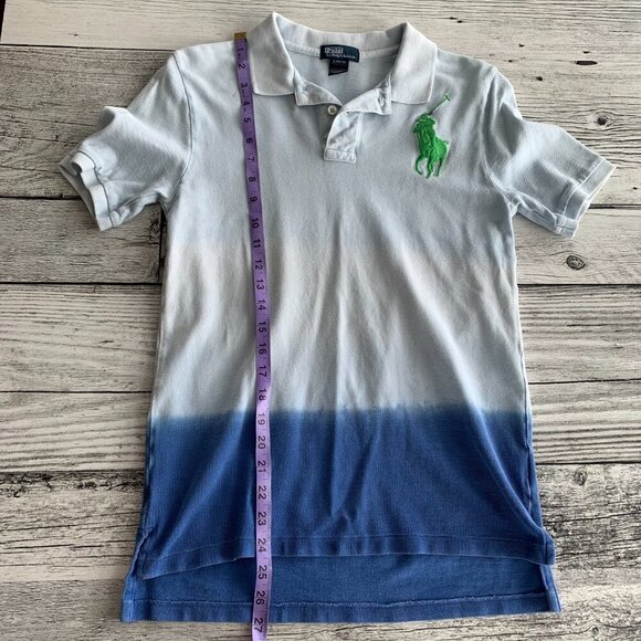 Polo Ralph Lauren Vintage 80s 90s Big Pony Tie Dye Polo Shirt - Picture 11 of 12